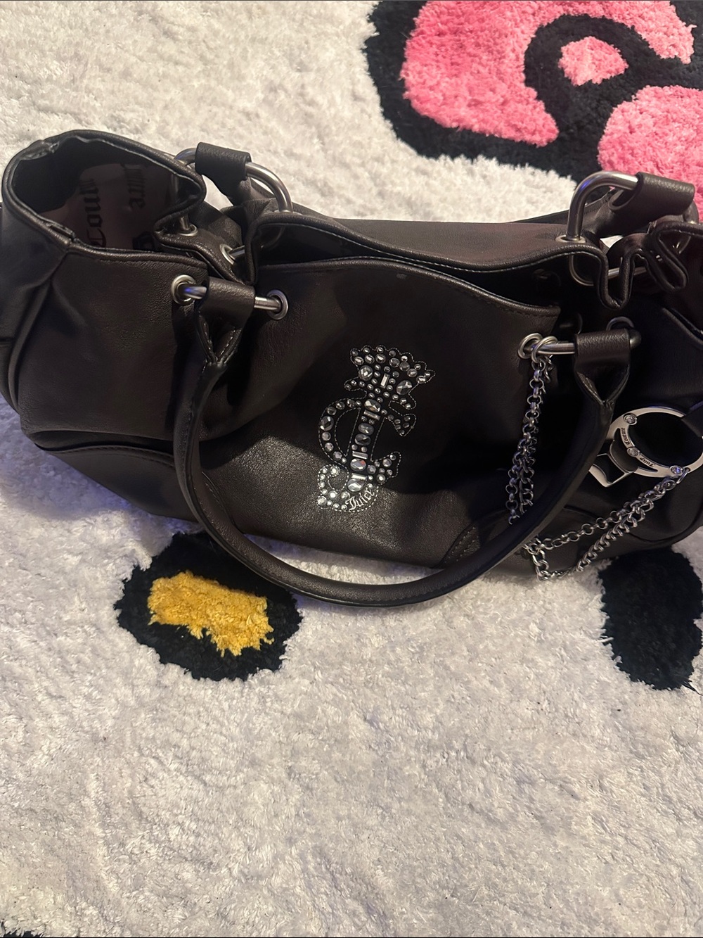 JUICY Shoulder Bag with Rhinestone Accent